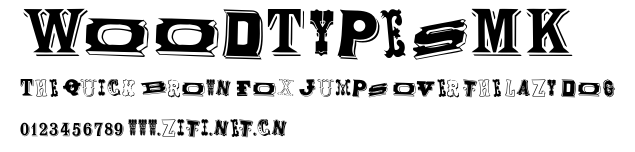 WoodTypesMK.ttf字體轉換器圖片