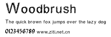 Woodbrush.ttf字體轉換器圖片