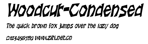 Woodcut-Condensed.ttf字體轉換器圖片
