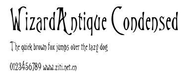WizardAntique Condensed.ttf字體轉換器圖片