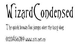 WizardCondensed.ttf字體轉換器圖片