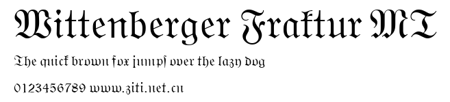 Wittenberger Fraktur MT.ttf