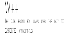 Wire.ttf字體轉換器圖片