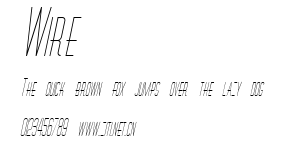 Wire.ttf字體轉換器圖片