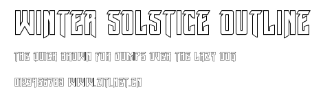 Winter Solstice Outline.ttf