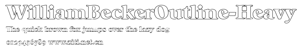 WilliamBeckerOutline-Heavy.ttf