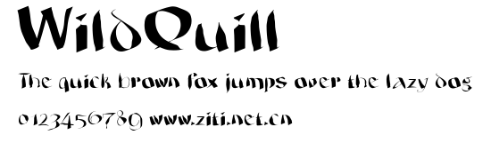 WildQuill.ttf字體轉換器圖片