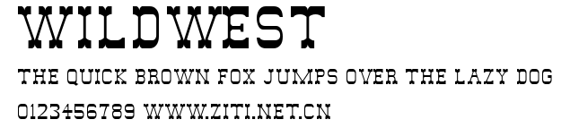 WildWest.ttf字體轉換器圖片