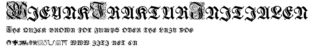 WieynkFrakturInitialen.ttf字體轉換器圖片