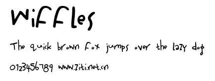 Wiffles.ttf字體轉換器圖片