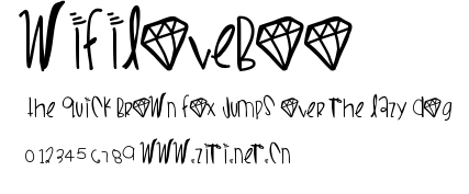 WifiLoveBoo.ttf字體轉換器圖片
