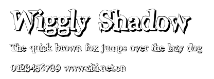 Wiggly Shadow.ttf字體轉換器圖片