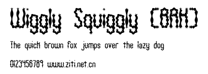 Wiggly Squiggly (BRK).ttf字體轉換器圖片