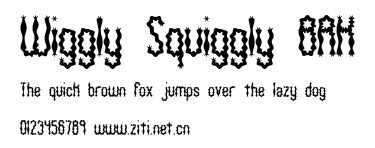 Wiggly Squiggly BRK.ttf字體轉換器圖片