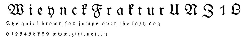 WieynckFrakturUNZ1L.ttf字體轉換器圖片