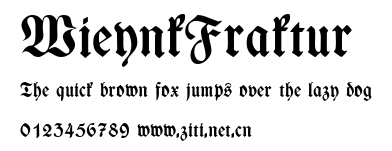 WieynkFraktur.ttf字體轉換器圖片