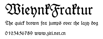 WieynkFraktur.ttf字體轉換器圖片