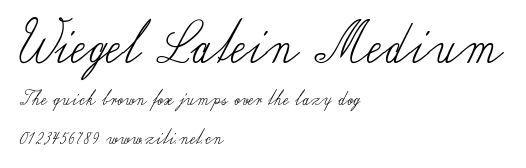 Wiegel Latein Medium.ttf字體轉換器圖片