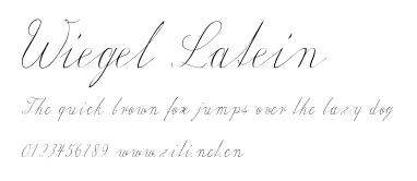 Wiegel Latein.ttf字體轉換器圖片