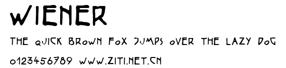 Wiener.ttf字體轉換器圖片