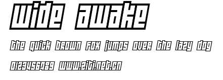 Wide awake.ttf字體轉換器圖片
