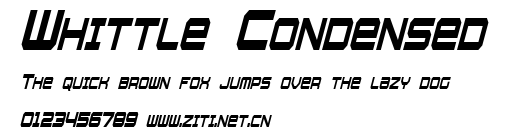 Whittle Condensed.ttf字體轉換器圖片