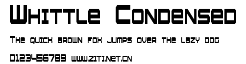 Whittle Condensed.ttf字體轉換器圖片