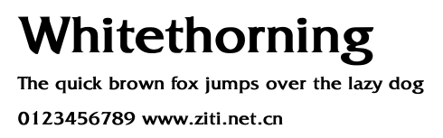 Whitethorning.ttf字體轉換器圖片
