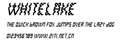 WhiteLake.ttf字體轉換器圖片
