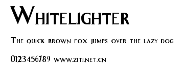Whitelighter.ttf字體轉換器圖片