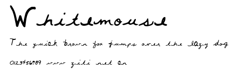 Whitemouse.ttf字體轉換器圖片