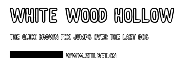 White wood Hollow.otf字體轉換器圖片