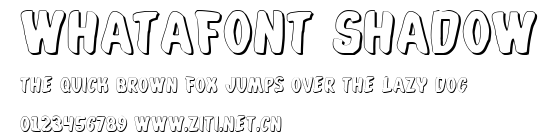 Whatafont Shadow.ttf字體轉換器圖片