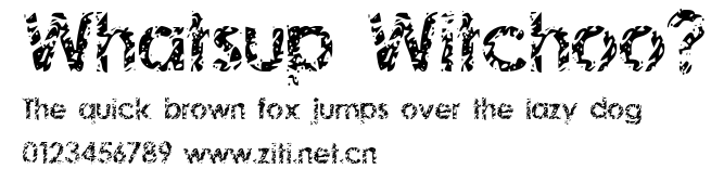 Whatsup Witchoo?.ttf字體轉換器圖片