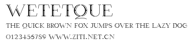 Wetetque.ttf字體轉換器圖片