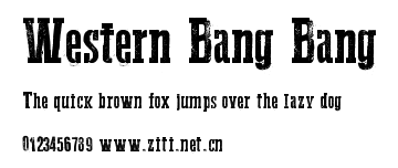 Western Bang Bang.ttf字體轉換器圖片