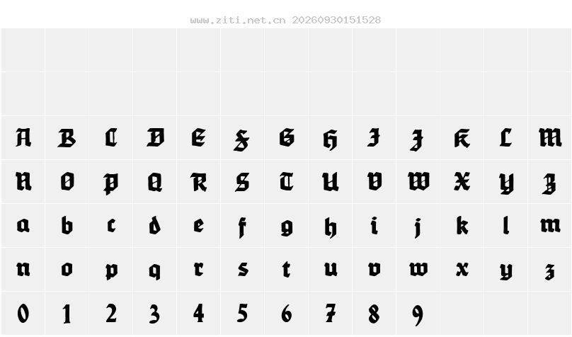 字符映射圖