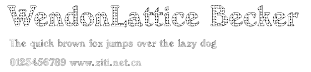 WendonLattice Becker.ttf字體轉換器圖片