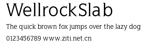 WellrockSlab.ttf字體轉換器圖片