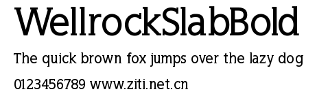 WellrockSlabBold.ttf字體轉換器圖片