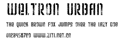 Weltron Urban.ttf字體轉換器圖片