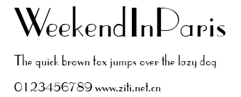 WeekendInParis.ttf字體轉換器圖片