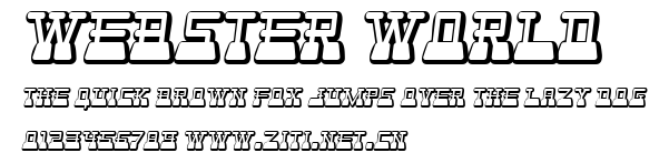 Webster World.ttf字體轉換器圖片