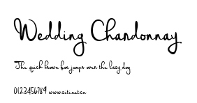 Wedding Chardonnay.ttf字體轉換器圖片
