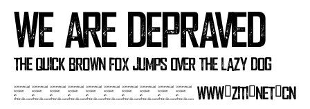 We are Depraved.otf字體轉換器圖片