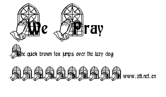 We Pray.ttf字體轉換器圖片