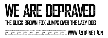 We are Depraved.ttf字體轉換器圖片