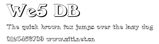 We5 DB.ttf字體轉換器圖片