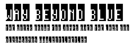 Way beyond blue.ttf字體轉換器圖片