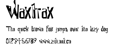 Waxtrax.ttf字體轉換器圖片
